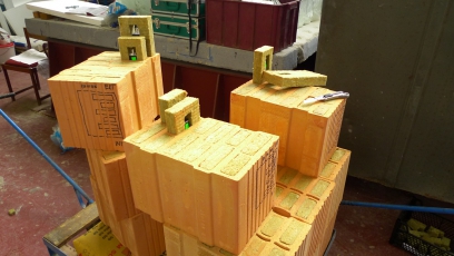 Obr. 13: Testy působení hnané vody