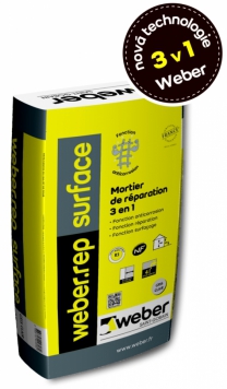 Weber.rep surface – nová vysprávková malta na beton s antikorozními účinky