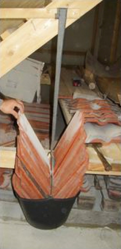 Obr. 4: „Zkouška“ pevnosti difuzní fólie