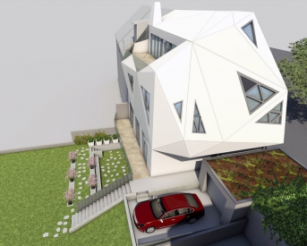 Obr. 2: Vizualizace, pohledy ze zahrady [2]