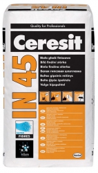 Bílá sádrová finální stěrka Ceresit IN 45