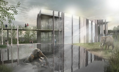 1. místo – Sandra Schwarzová (České vysoké učení technické v Praze, Fakulta stavební): Pavilon slonů