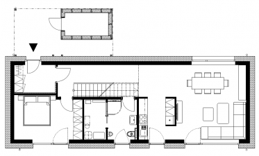Obr. 1: Půdorys 1. NP