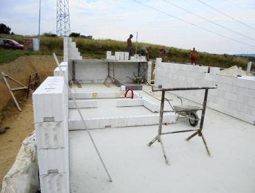 Obr. 4: Nosné zdivo KMB Sendvix v přízemí