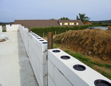 Obr. 6: Zdivo KMB Sendvix – podezdívka podkroví