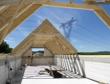 Obr. 7: Konstrukce krovu