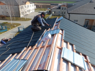 Falcované tašky pro ústav sociální péče Barborka