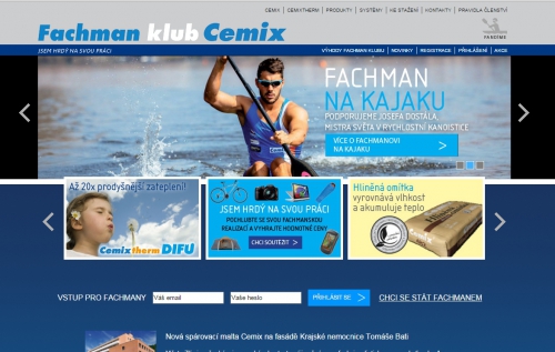 Cemix založil internetový klub pro své fachmany