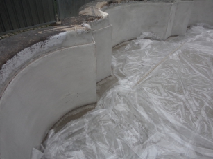 Obr. 10: Realizace vnitřního povrchu, ošetřování