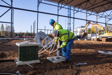 Energetické piloty Ruukki při zakládání stavby