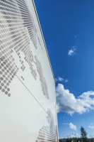 Ruukki Forma s motivem mraků při montáži