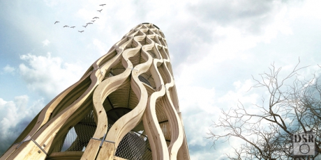 Dřevěné konstrukce – návrhy: Rozhledna Kelčský Javorník, Ing. arch. Petr Jureček, Ing. arch. Václav Kocián, Ing. arch. Michal Kotlas, Ing. arch. Jiří Bužek, MgA. Natalie Chalcarzová, Ing. arch. Josef Žufánek