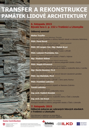 Seminář Transfer a rekonstrukce památek lidové architektury