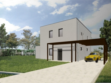 Vizualizace, severozápadní pohled