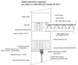Detail okenního nadpraží