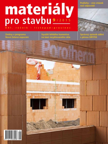 Materiály pro stavbu 9/2015