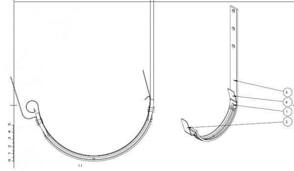 Inovovaný žlabový hák systému Lindab Rainline