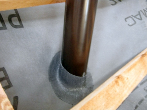 Obr. 27: Utěsnění svislého prostupu