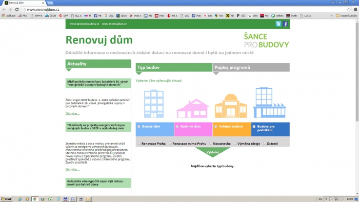 Nový portál o dotačních titulech – renovujdum.cz