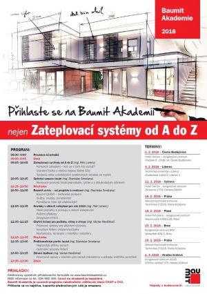 Baumit Akademie – nejen zateplovací systémy od A do Z