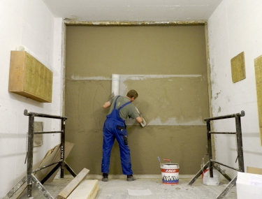 Obr. 1, 2: Měření akustických vlastností ETICS prováděná AVMI