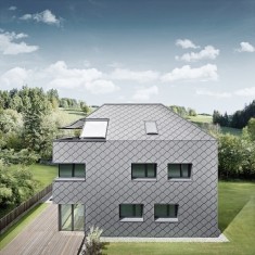 Nové střešní a fasádní falcované šablony 44x44 společnosti Prefa Aluminiumprodukte