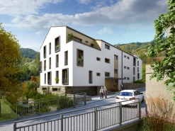 Viladomy Semmering na kraji Prokopského údolí – vizualizace