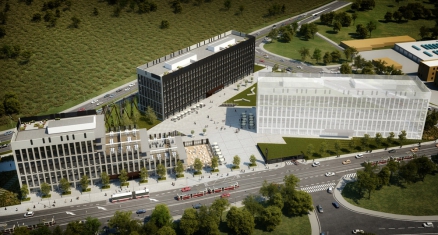 Administrativní centrum Rustonka v Karlíně – vizualizace