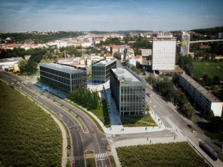 Administrativní centrum Rustonka v Karlíně – vizualizace