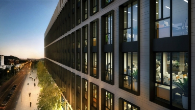 Administrativní centrum Rustonka v Karlíně – vizualizace