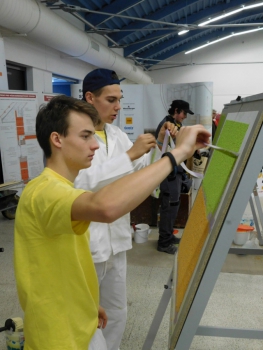 Ostravské kolo soutěže SUSO – zedníci při práci