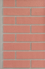 Imitace obkladu z červených cihelných pásků