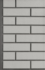 Imitace cihelného obkladu v bílošedé barevnosti