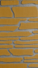 Imitace kamenného obkladu v tmavých barevných odstínech