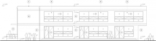 Pôdorys a čelný pohľad