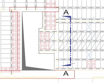Obr. 8: Doplnění stropu vložkami bez nadbetonávky u překonzolovaných dlouhých trámů