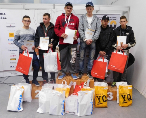 Stupně vítězů v kategorii zedník