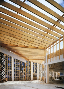 Obr. 4: Štíhlé střešní nosníky z Kerto-S