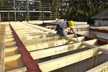 Obr. 22: STEICO LVL R jako nosná konstrukce stropu