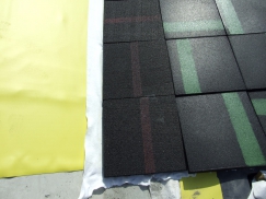 Obr. 10: Detail vibroizolace, pryžové desky