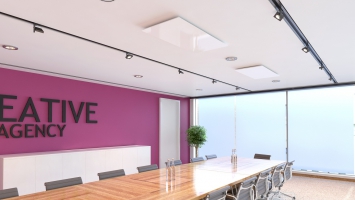 Nové bezrámové skleněné sálavé panely ECOSUN GS