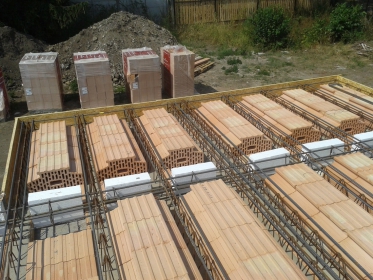 Konstrukce stropu – Porotherm strop BN (bez nadbetonávky)