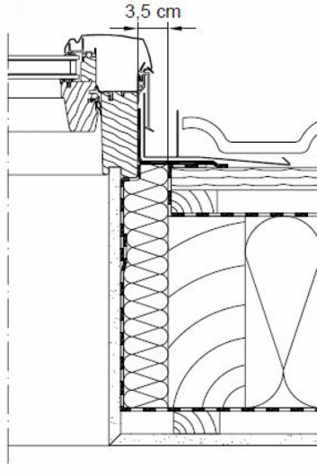 Obr. 2: Nezateplený rám