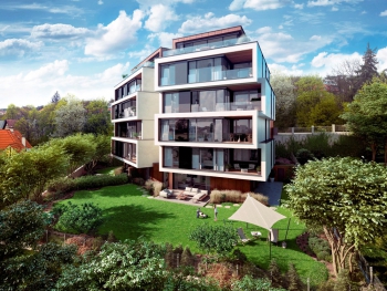 Nízkoenergetický komorní viladům U Pernikářky 7 – vizualizace