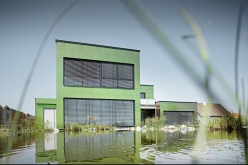 Chameleonská fasáda na domě v rakouské obci Retzbach