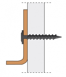 Obr. 2b: Vrut do dřeva 5 mm