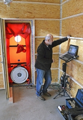 Obr. 16: Blower-door test