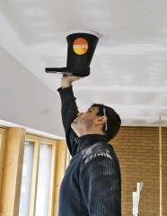 Obr. 17: Zaregulování vzduchotechniky, měření průtoku vzduchu