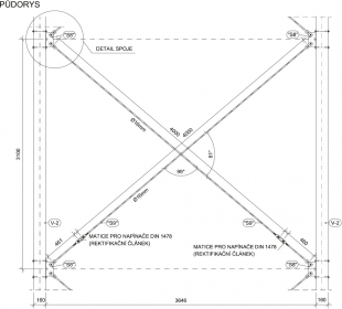 Obr. 3: Zavětrovací pole