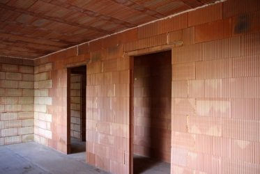 Vnitřní příčka z cihel Porotherm 11,5 Profi Dryfix